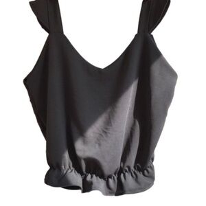 NWT Cropped Sleeveless Ponte Knit Top